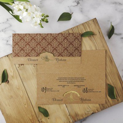 Düğün - Nişan Davetiyesi Eko Polen 40161